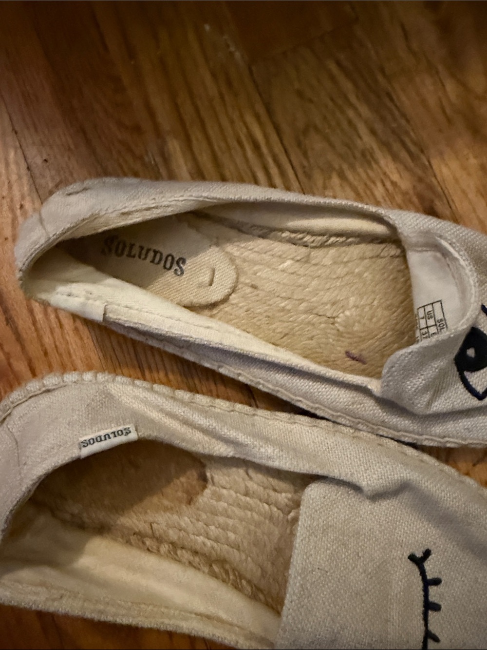 Soludos x Jason Polan Wink Espadrille Slip On Shoes - Picture 3 of 4